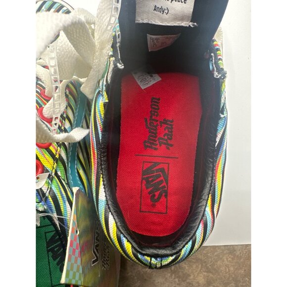 Vans Anderson .Paak Multicolor Stripe Lace-Up Sneakers Mens 5.5 / Womens 7 - Picture 6 of 8